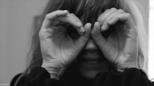 black and white girl GIF