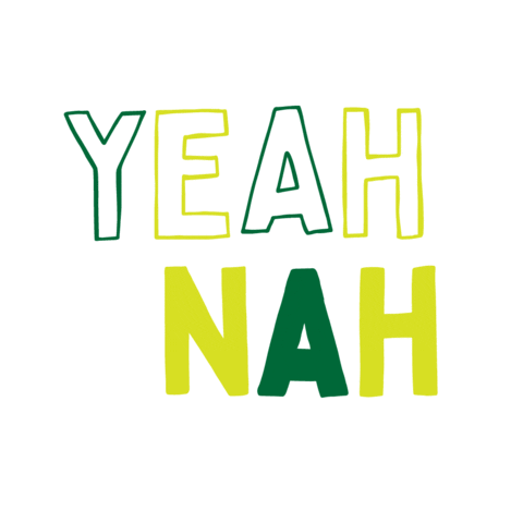 No Way Yes Sticker by Tracey Hoyng