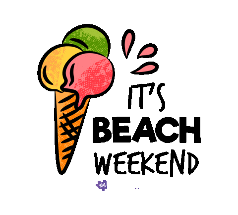 Ice Cream Summer Sticker by My Weekend Plan