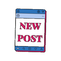 Webylo new instagram post newpost Sticker
