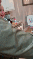 Nine-Month-Old Baby Laughs Uncontrollably With His Dad