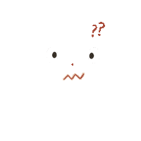 yashalai confused face question confusion Sticker
