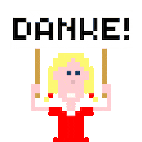 Pixel Thank You Sticker by CryptoWiener