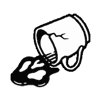 Coffee Death Sticker by Mover & Shaker Co