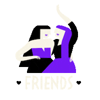 maschawolfram love fun kiss friends Sticker