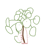 fraeuleinselbstgemacht plant leaf plantlover pilea Sticker