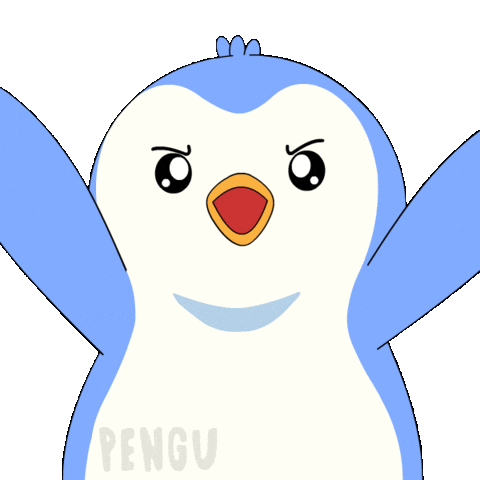 You Get A Lets Go Sticker by Pudgy Penguins