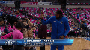 high five deandre jordan GIF by NBA