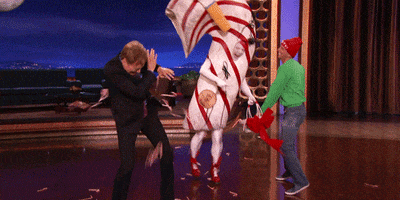 jack mcbrayer candy GIF by Team Coco