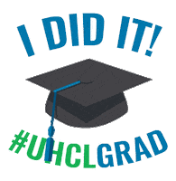 Graduation Grad Sticker by uhclearlake