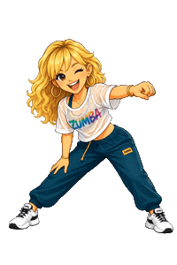 Zumba Fitness Dance Sticker by Didem Zeybek