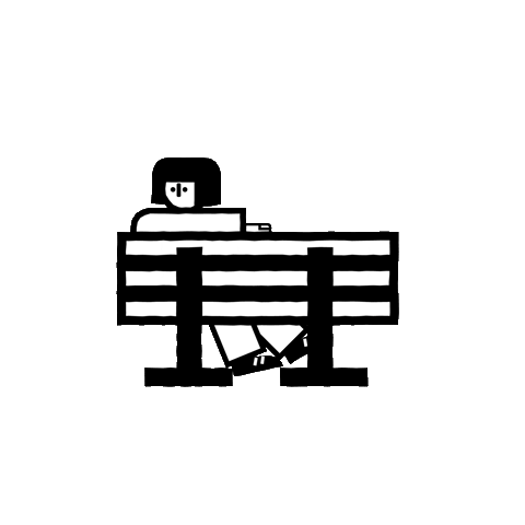 Chill Waiting Sticker by Invisible Studio