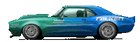 Drifting Sports Car Sticker