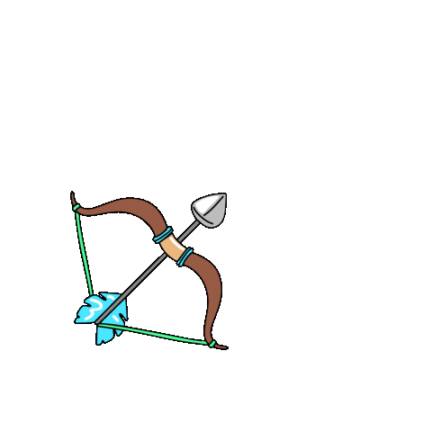 bow and arrow archery Sticker