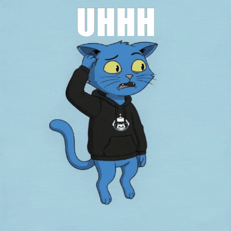 Blue Cat What GIF by Doge Pound