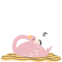 Sleepy Pink Sticker by summertideswim