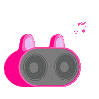 Pink Musica Sticker