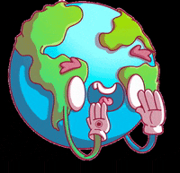upsidepf world gritando chamar chamando GIF