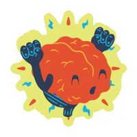 NICKYOOH idea brain outdoor ooh Sticker