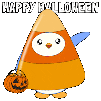 Trick Or Treat Halloween Sticker by Pudgy Penguins