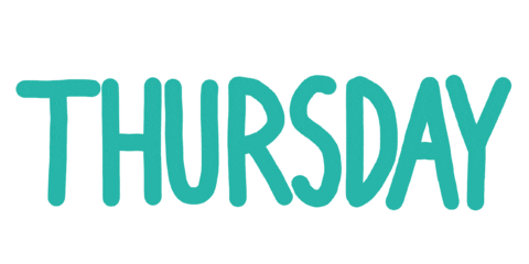 Week Thursday Sticker by Waltermedia