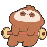 努力 Dumbbel Sticker