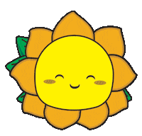 plushcrush happy cute flower sun Sticker