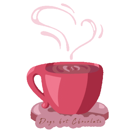 degscakes giphyupload hot chocolate hotchocolate degscakes Sticker