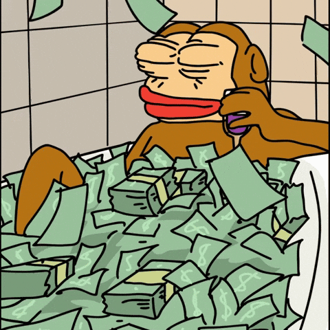 Make It Rain Money GIF by Ponke