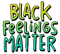 Black Lives Matter Hearts Sticker by Sarah The Palmer