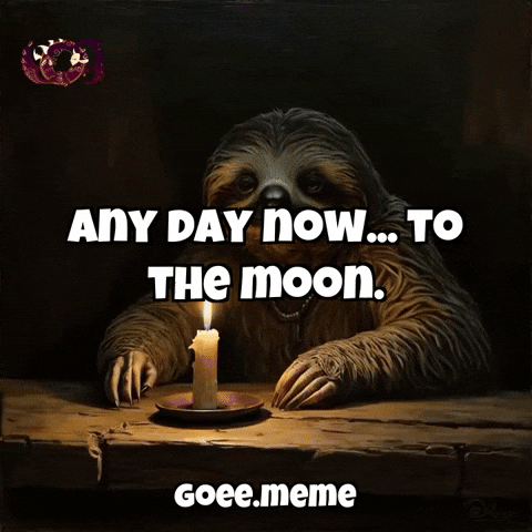 To The Moon Waiting GIF by Goeememe