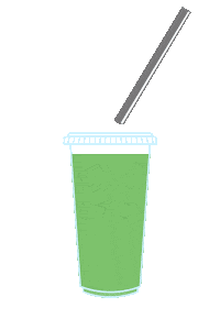 Green Tea Shake Sticker