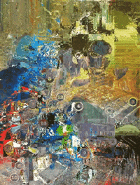 michaelpaulukonis glitch green gold new wave GIF