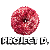 ProjectDoughnut logo d donuts doughnuts Sticker