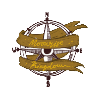 compass moonrise Sticker