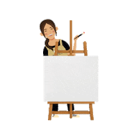 Artist Paintandsip Sticker by artandbonding