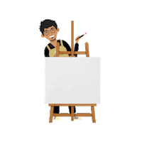 Artist Paintandsip Sticker by artandbonding