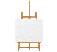 Painting Easel Sticker by artandbonding