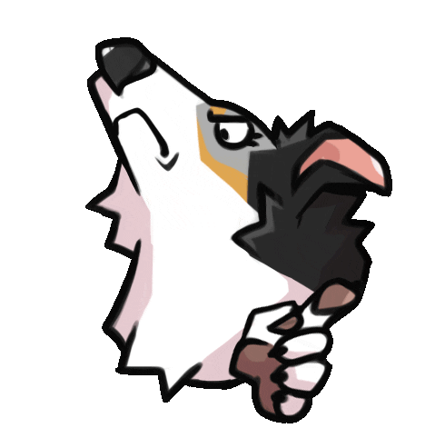 Angry Dog Sticker