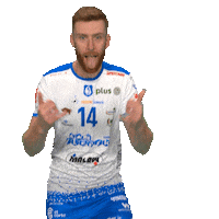 slepskmalowsuwalki crazy volleyball player plusliga Sticker