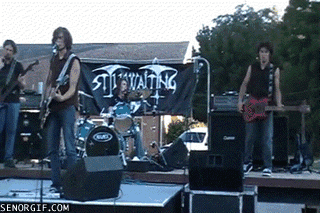 fail rock and roll GIF by Cheezburger
