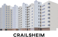 schubis building cr concrete sha Sticker