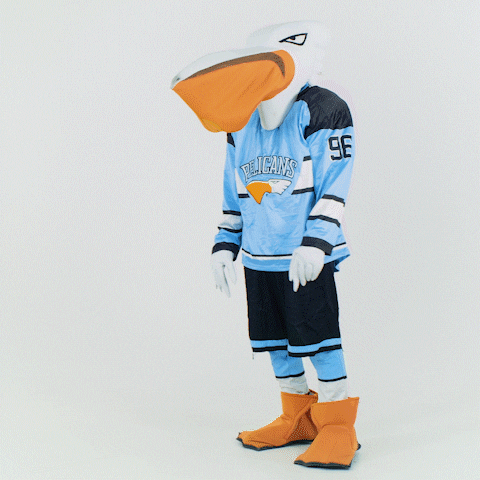 PelicansFi giphyupload hockey victory mascot GIF