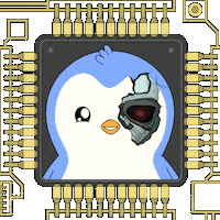 Artificial Intelligence Penguin Sticker by Pudgy Penguins