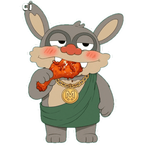 Hungry Fast Food Sticker