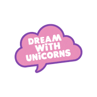 Dream Unicorn Sticker by Onix Pink Shop