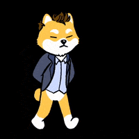 DogelonMars dog meme crypto thinking GIF