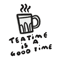 Tea Time Drink Sticker by sembangsembang