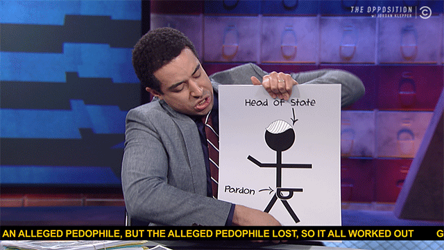 head of state pardon GIF by The Opposition w/ Jordan Klepper