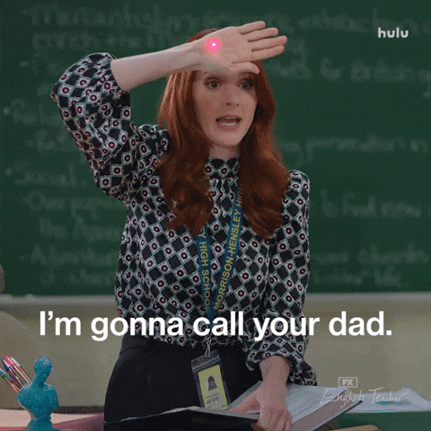 Warning Phone Call GIF by English Teacher FX